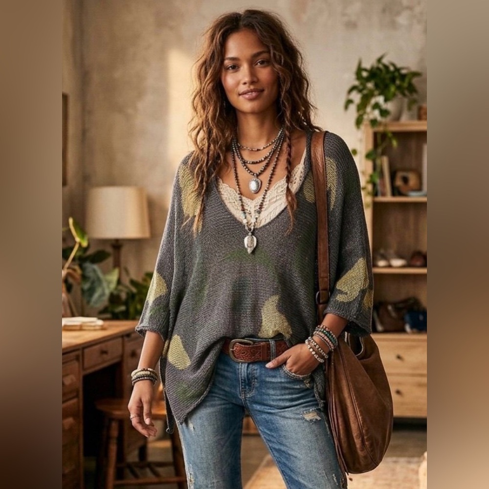 🆕 Skif International Camo Ady Sweater One Size